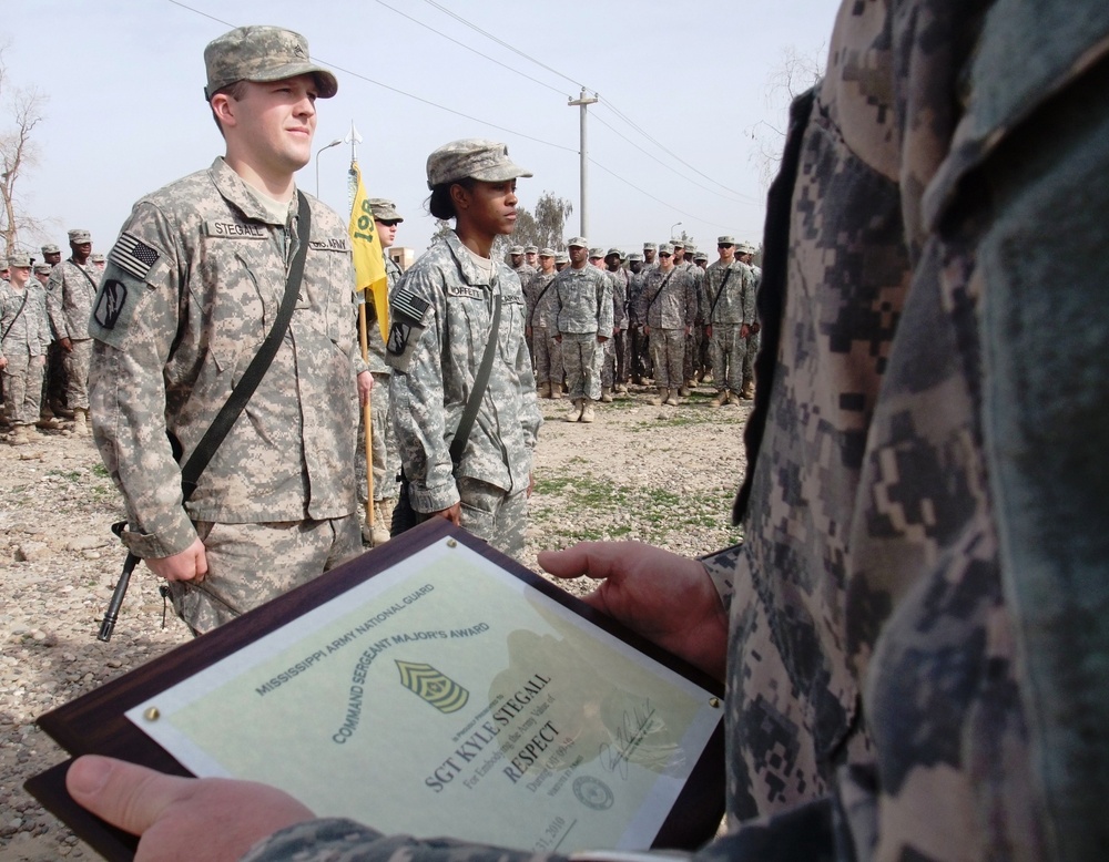Mississippi Guardsman embodies Army value of respect