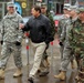 U.S. Congressman Earl Pomeroy visits N.D. troops in Kosovo