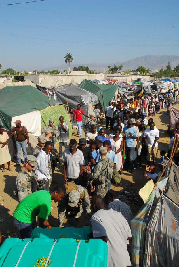 Civil Affairs works in Haiti