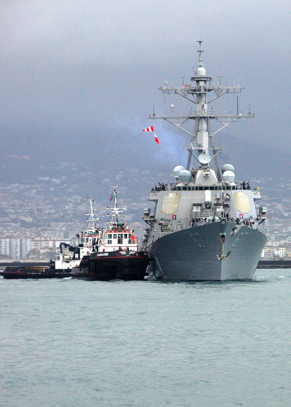 USS Cole arrives in Naples