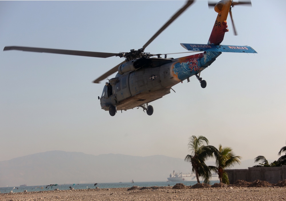 Navy, Marine Corps Team Brings Earthquake Devastated Haiti Together