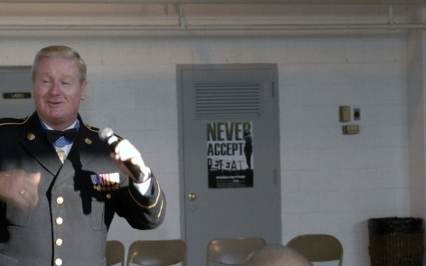 Medal of Honor Recipient visits Bedford unit