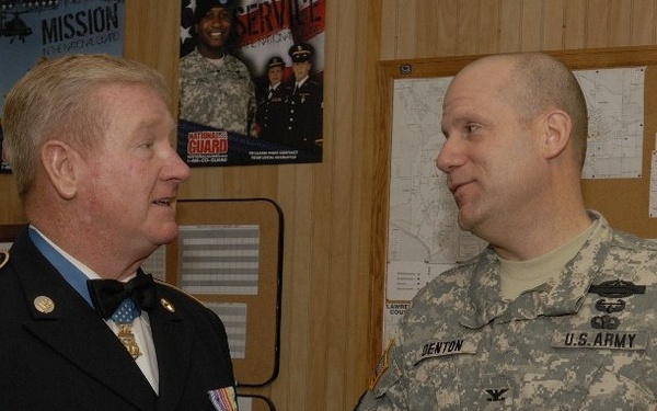 Medal of Honor Recipient visits Bedford unit