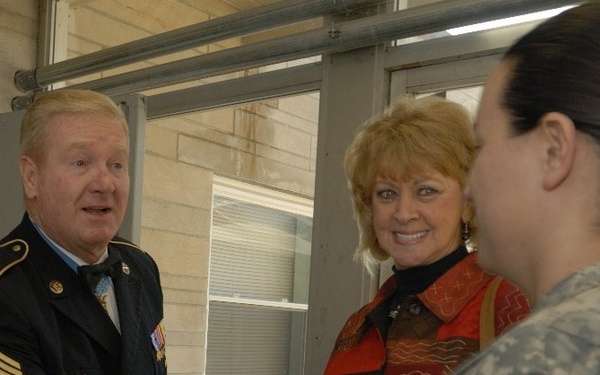 Medal of Honor Recipient visits Bedford unit