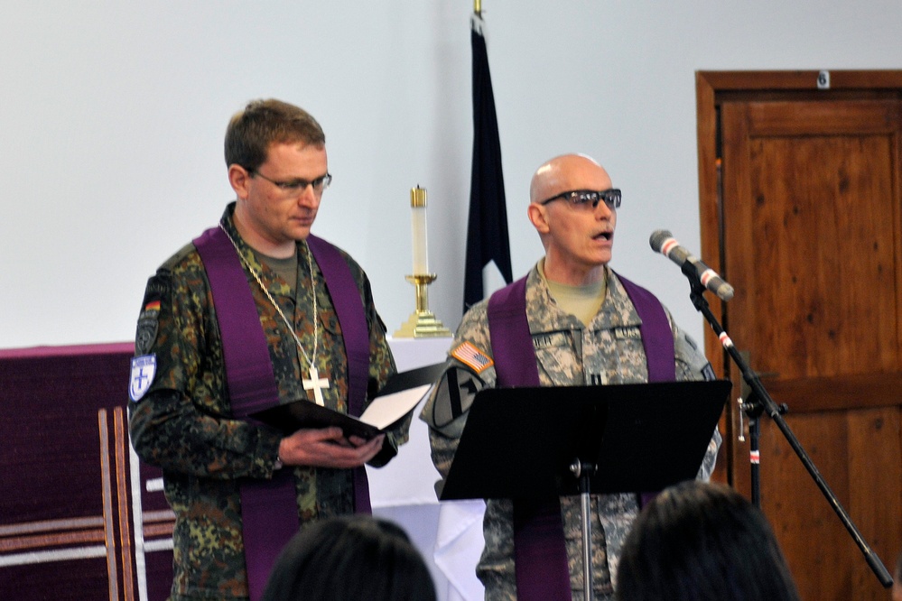 Chaplains from across Kosovo gather at holy site