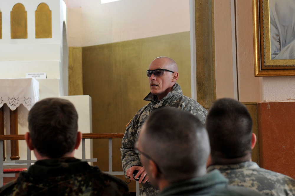 Chaplains from across Kosovo gather at holy site