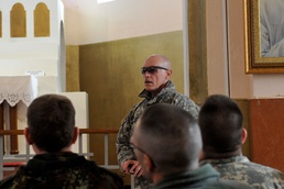 Chaplains from across Kosovo gather at holy site