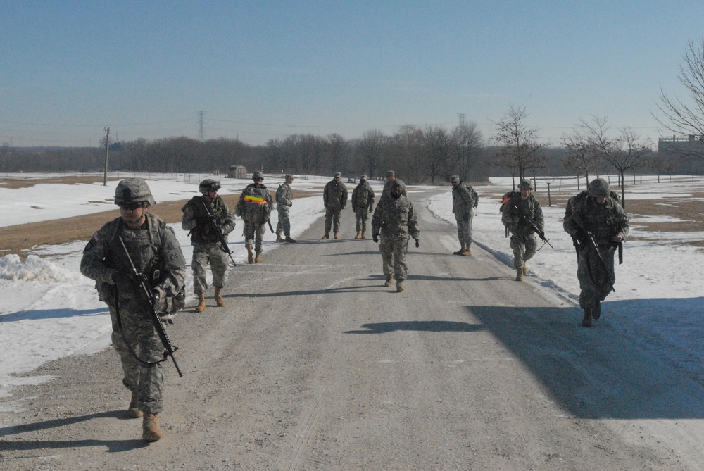 206th RSG Best Warrior Competition Marches on