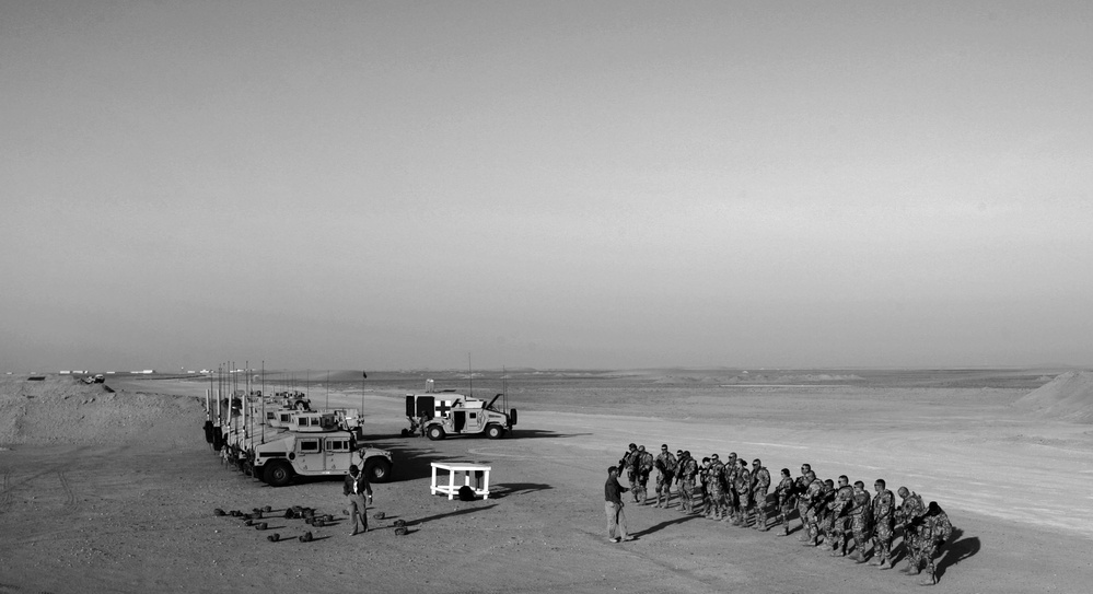 278th Cavalry training in Kuwait