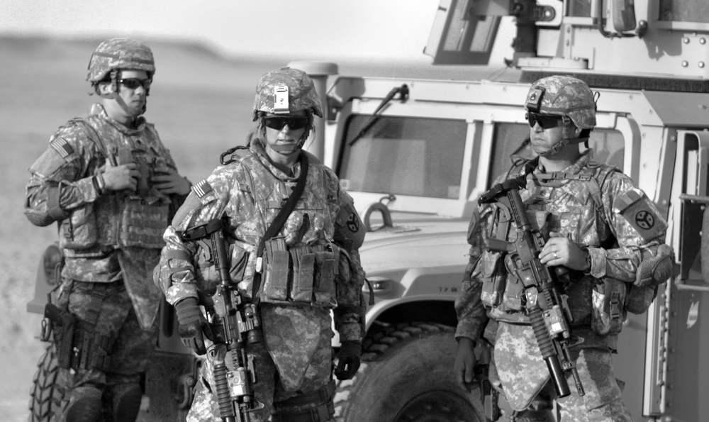 278th Cavalry training in Kuwait