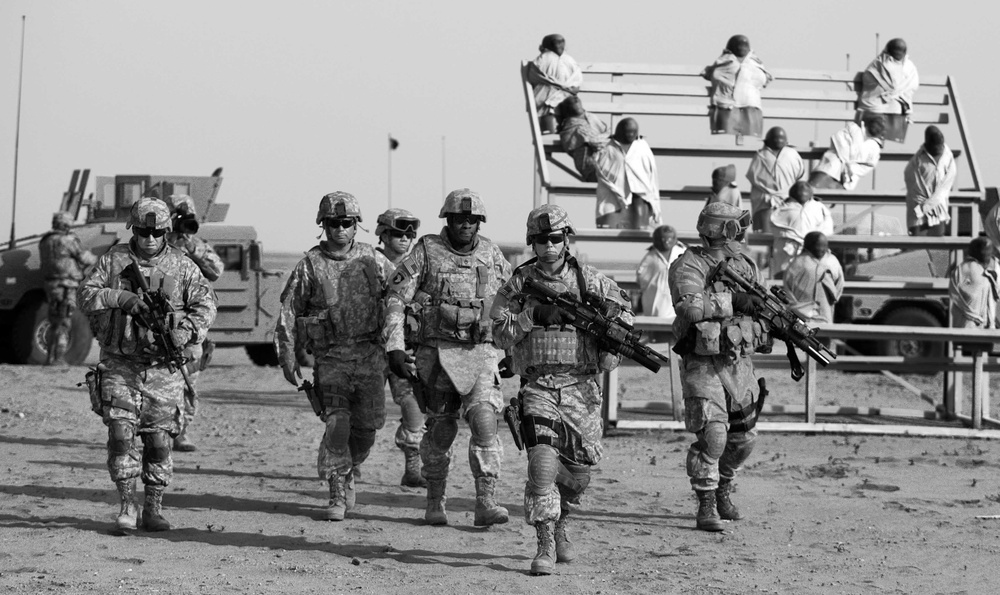 278th Cavalry training in Kuwait