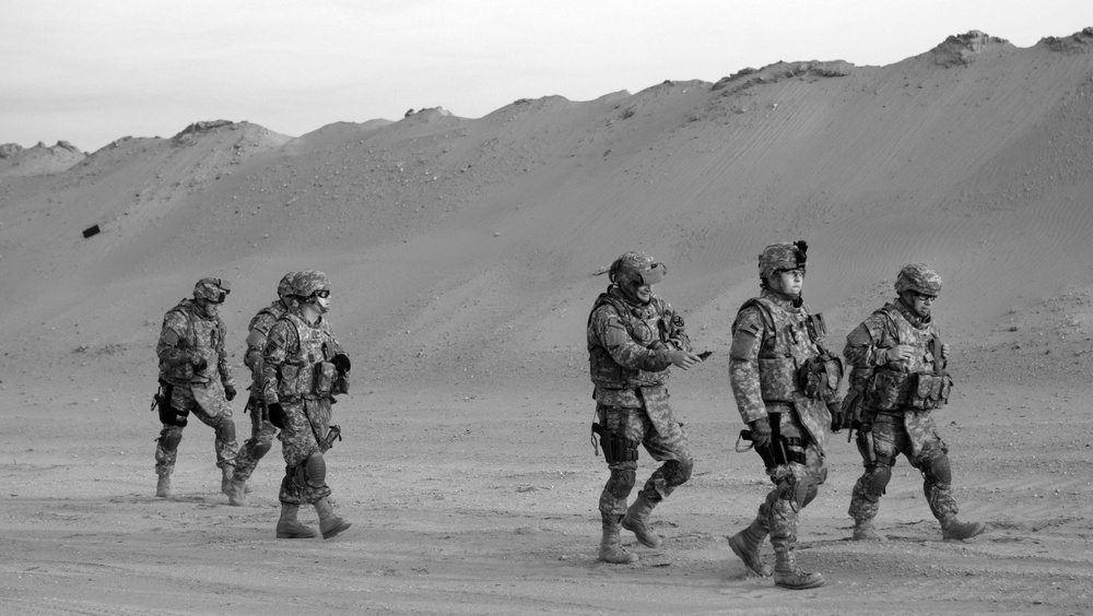 278th Cavalry training in Kuwait