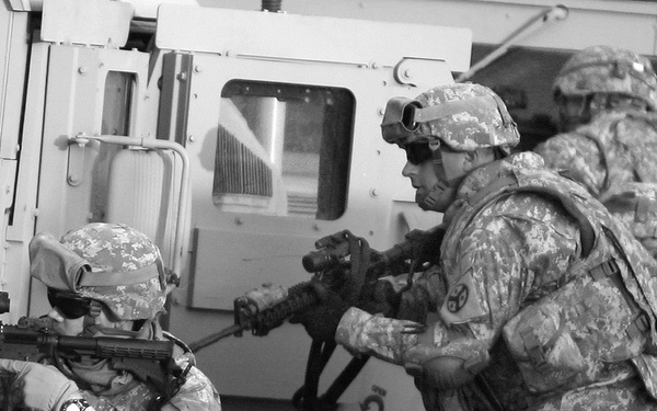 278th Cavalry training in Kuwait
