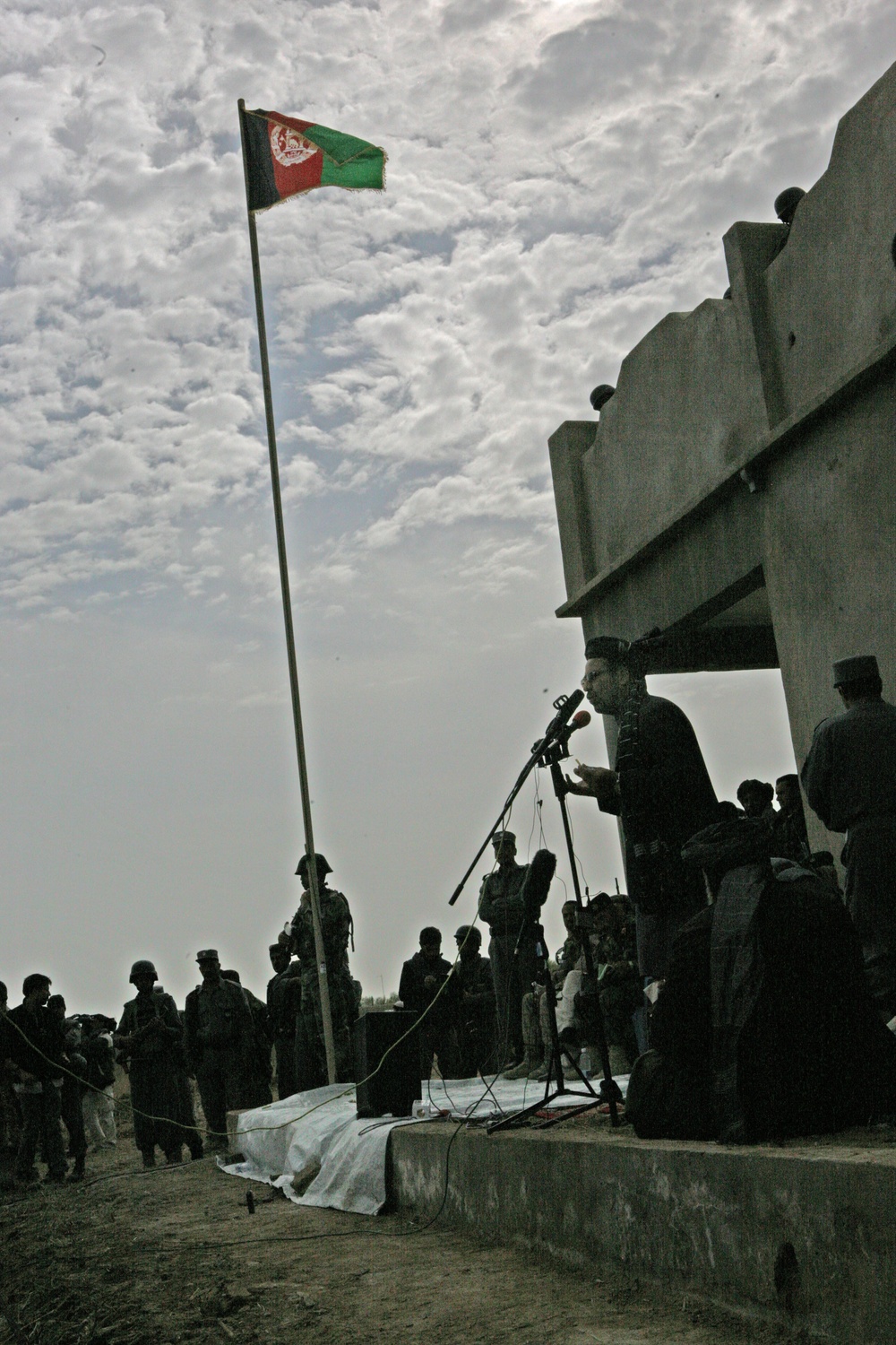 Marjah Flag-raising Ceremony