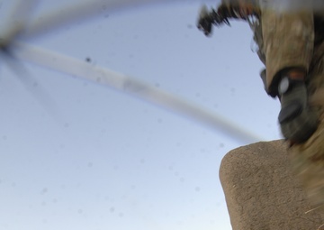 Soldiers secure targeted compound