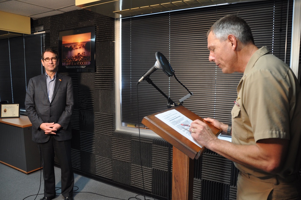 U.S. Ambassador to Spain and Andorra Alan D. Solomont Aboard  USS Albany