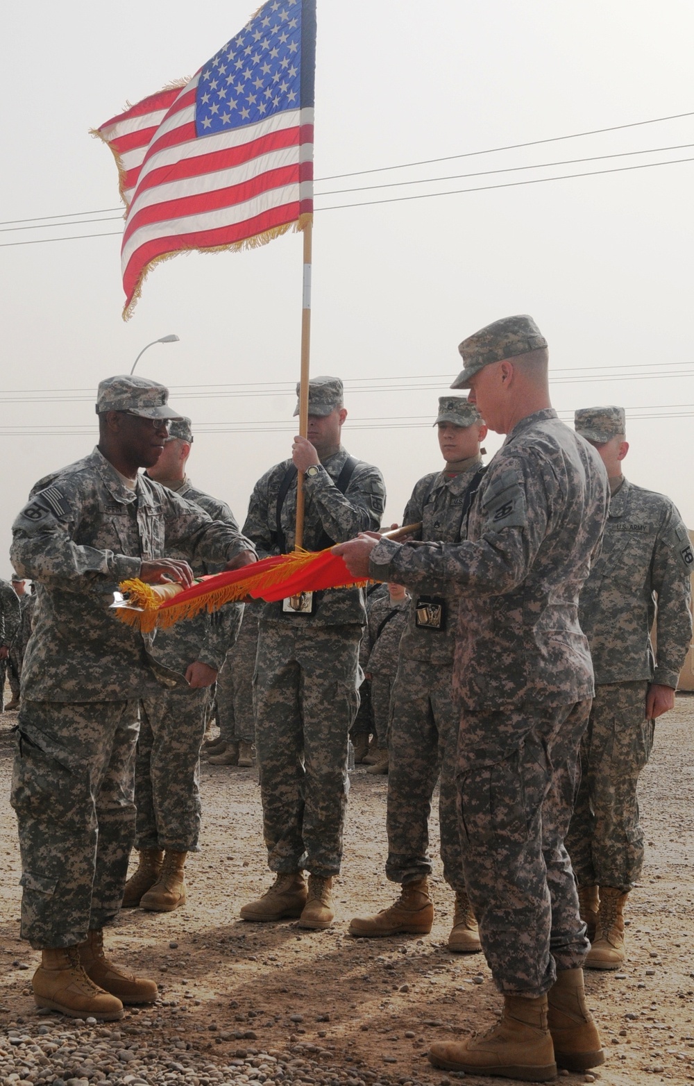 90th Sustainment Brigade cases colors, heads home