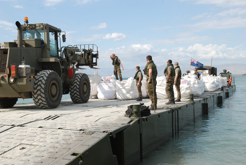 British arrive in Haiti with supplies