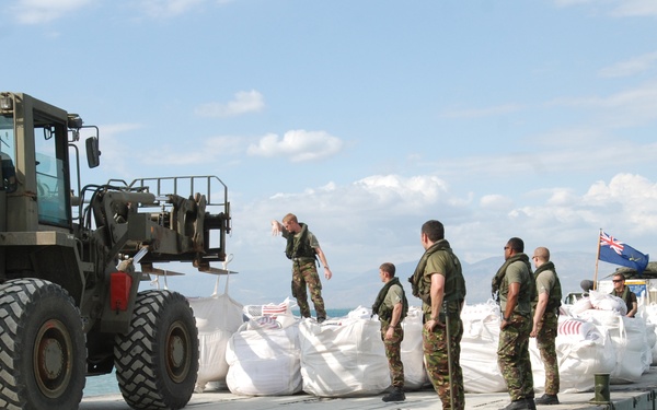 British arrive in Haiti with supplies