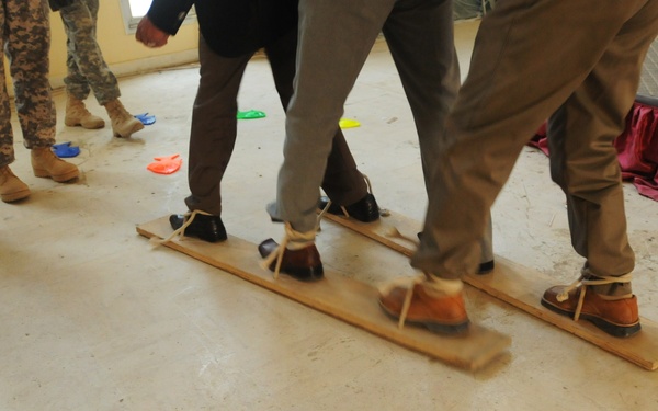 JASG-C and IZ School Teachers practice Scout techniques