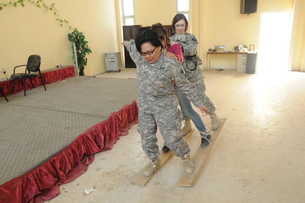 JASG-C and IZ School Teachers practice Scout techniques