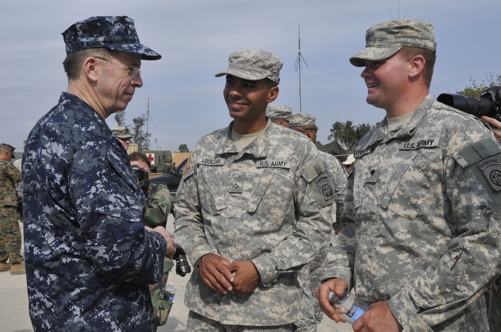Chairman of the Joint Chiefs of Staff Visits With 2nd Brigade Combat Team Soldiers in Haiti