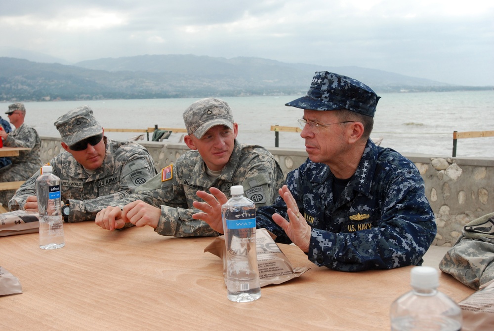 Chairman of the Joint Chiefs of Staff Visits With 2nd Brigade Combat Team Soldiers in Haiti