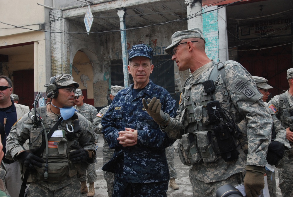 Chairman of the Joint Chiefs of Staff Visits With 2nd Brigade Combat Team Soldiers in Haiti