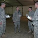 Maj. Gen. Michael  Dubie Visits Deploying  Soldiers