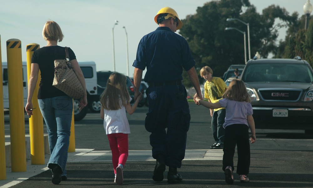 Coast Guard Cutter Waesche Crewmember Reunited With His Family