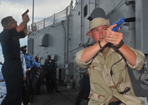 USS Nicholas Conducts APS Live At-Sea Drill