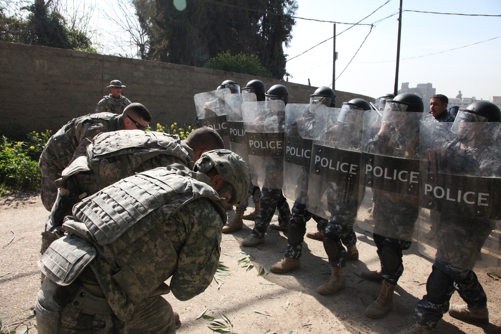 Police training in Mosul