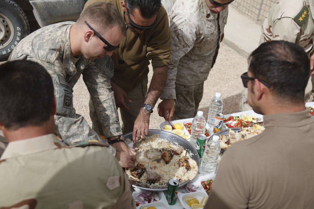 Joint patrol in Fallujah
