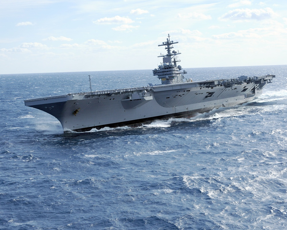 USS George H.W. Bush action