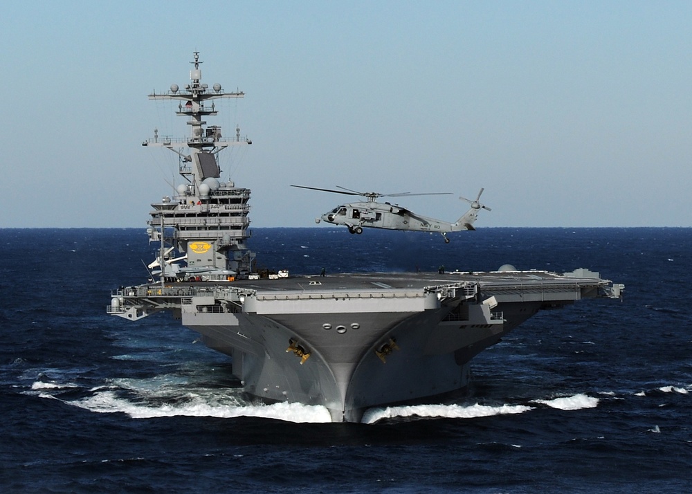 USS George H.W. Bush action