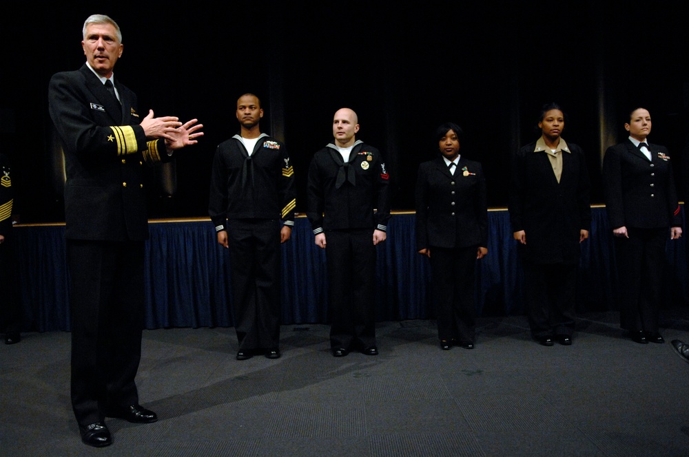 Office of the Chief of Naval Operations 2009 Sailor of the Year ceremony