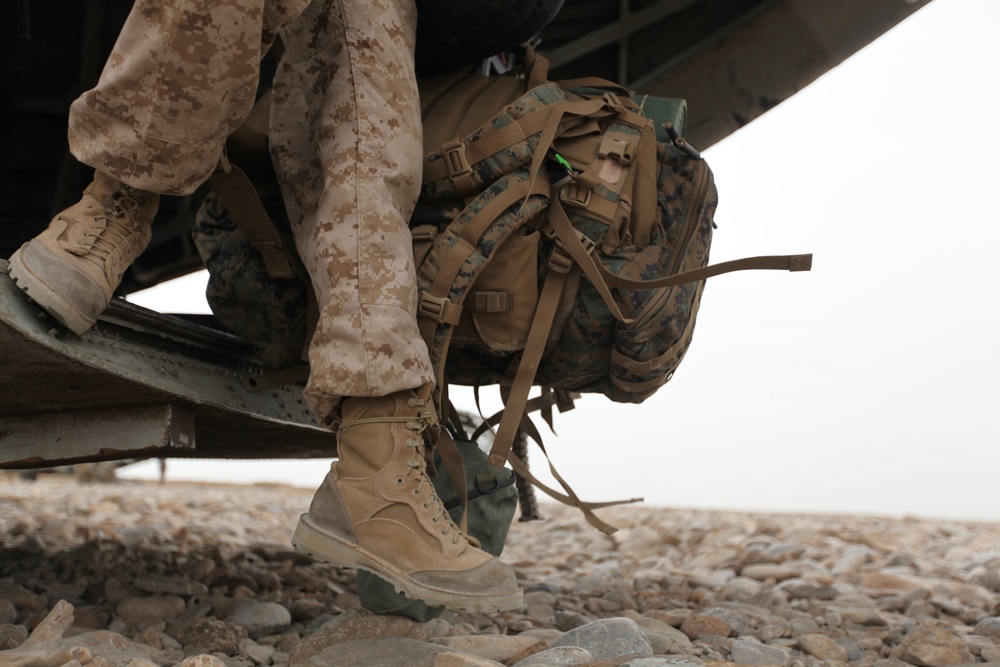 RCT-2 puts boots on ground in Afghanistan