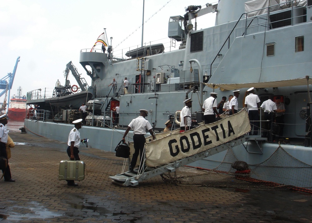 BNS Godetia kicks off its APS West mission in Douala, Cameroon
