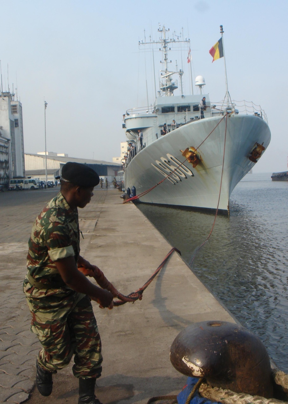 BNS Godetia kicks off its APS West mission in Douala, Cameroon