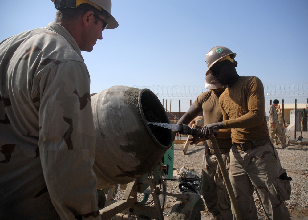 Concrete Training at Camp Krutke