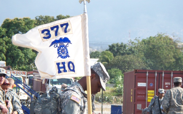 377th Theater Sustainment Command Arrives in Haiti