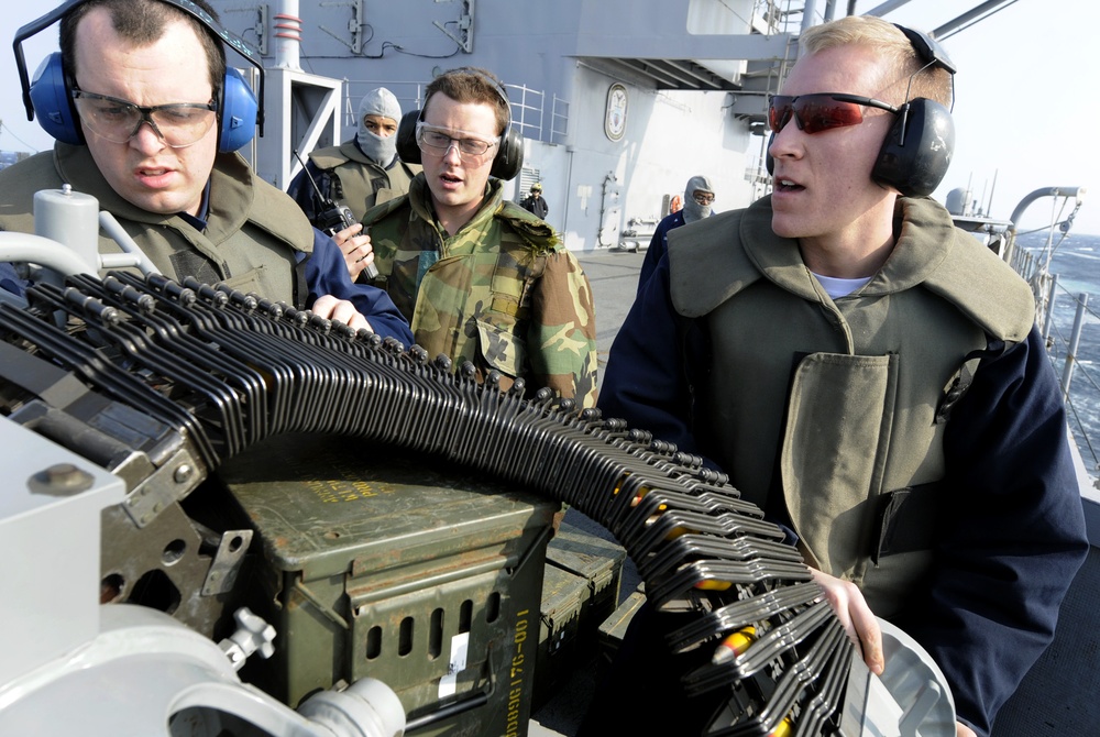 Sailors keep sharp with training