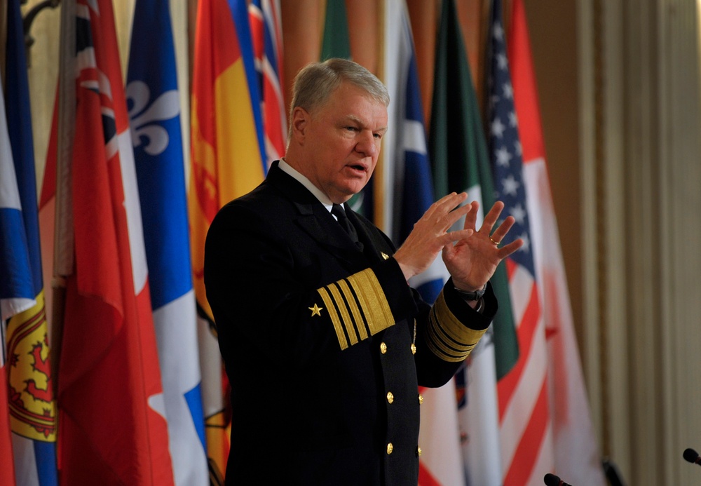 Chief of Naval Operations speaks at conference
