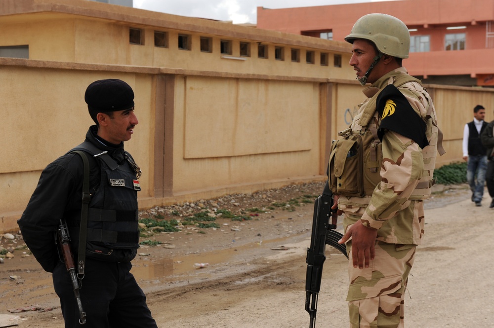 Golden Lions Prepare for QRF duties on Election Day