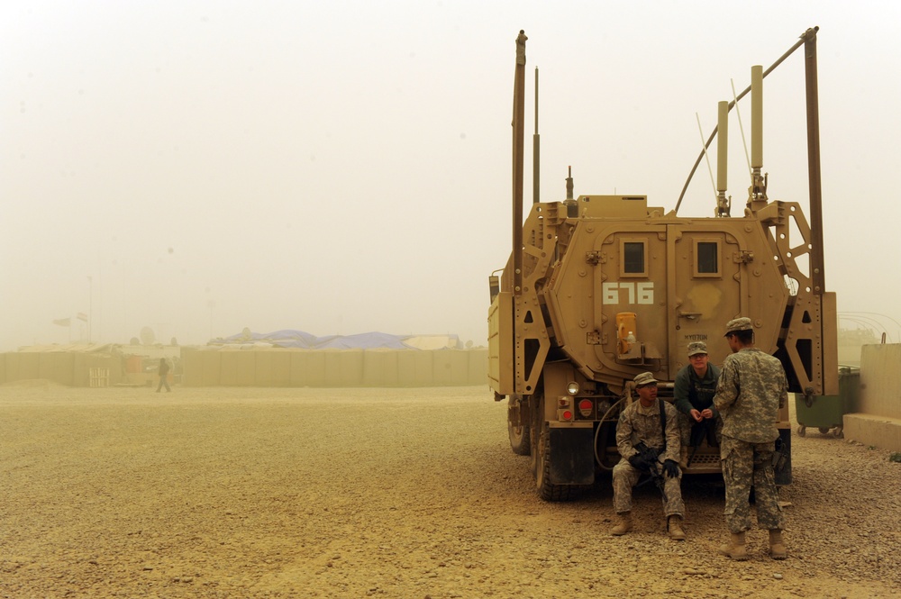 Sandstorm Strikes Fort McHenry