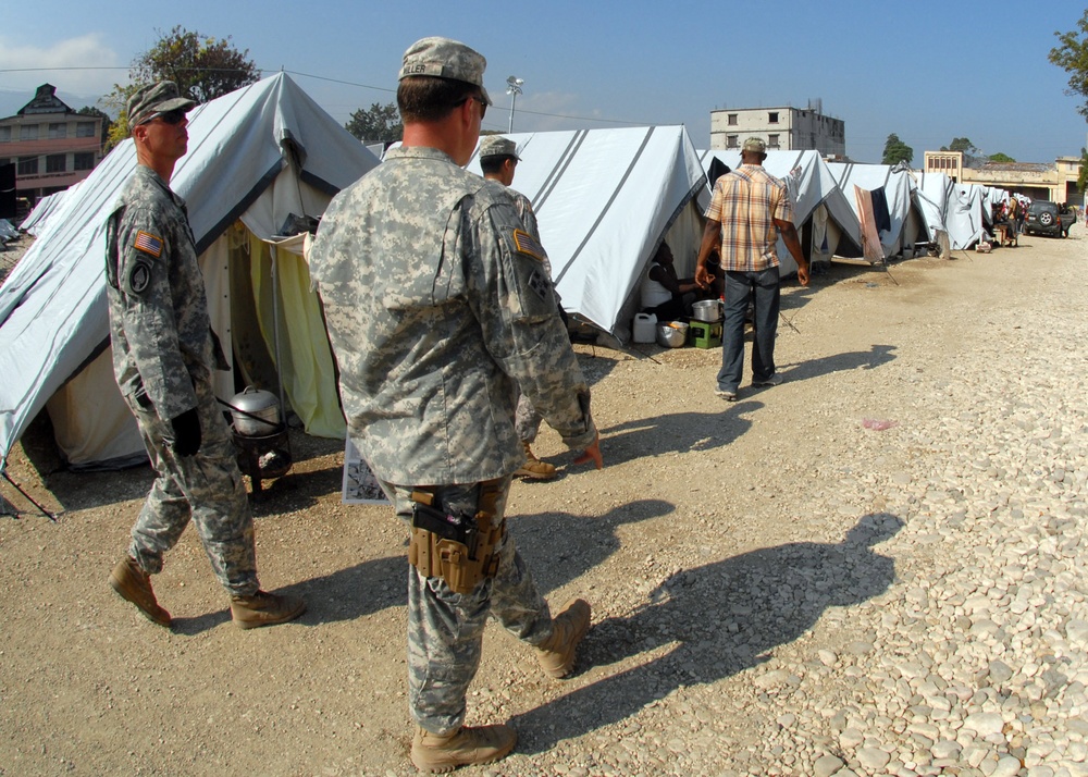 Army Civil Affairs Teams Continue to Make Camp Assessments As Conditions in Port-au-Prince Improve Daily