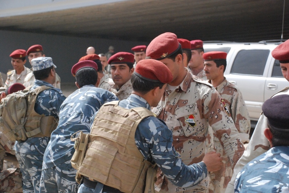 Iraqi Security Forces participate in special needs voting