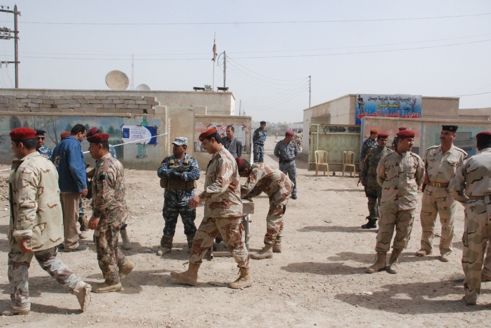 Iraqi Security Forces participate in special needs voting