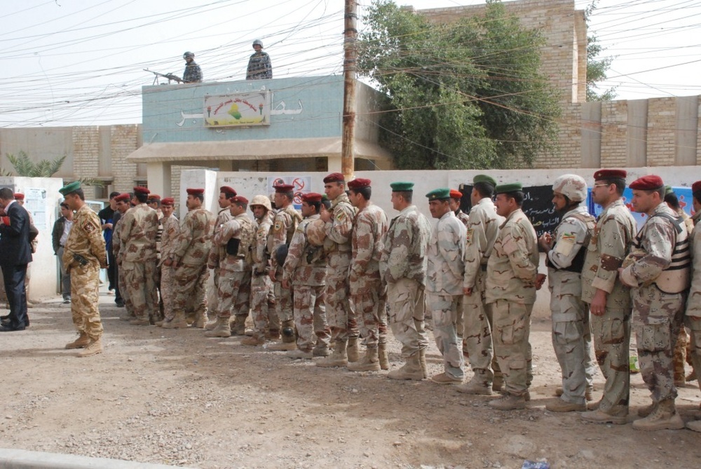 Iraqi Security Forces participate in special needs voting