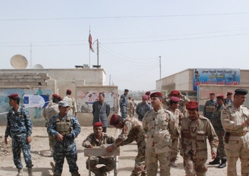 Iraqi Security Forces participate in special needs voting